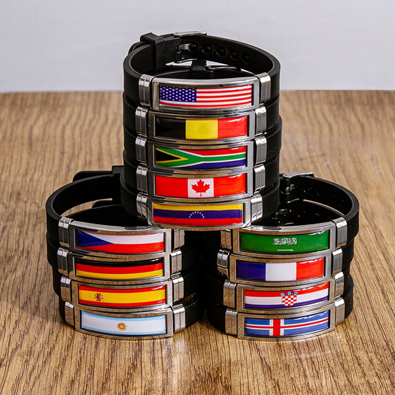 Home Decor Canada - الموضة العلم الوطني سوار USA فرنسا