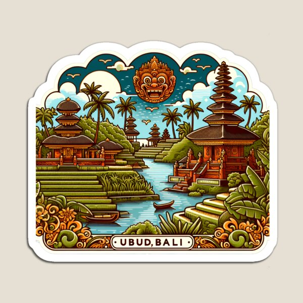 Home Decor Ubud - Ubud Bali مغناطيس الثلاجة الملونة الطفل
