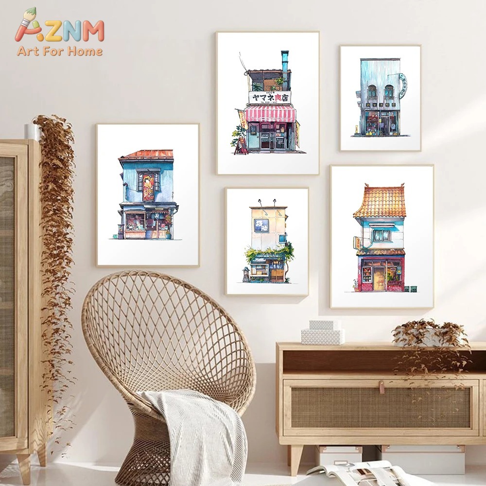 Home Decor Shop - لوحة فنية يابانية على قماش كانفاس