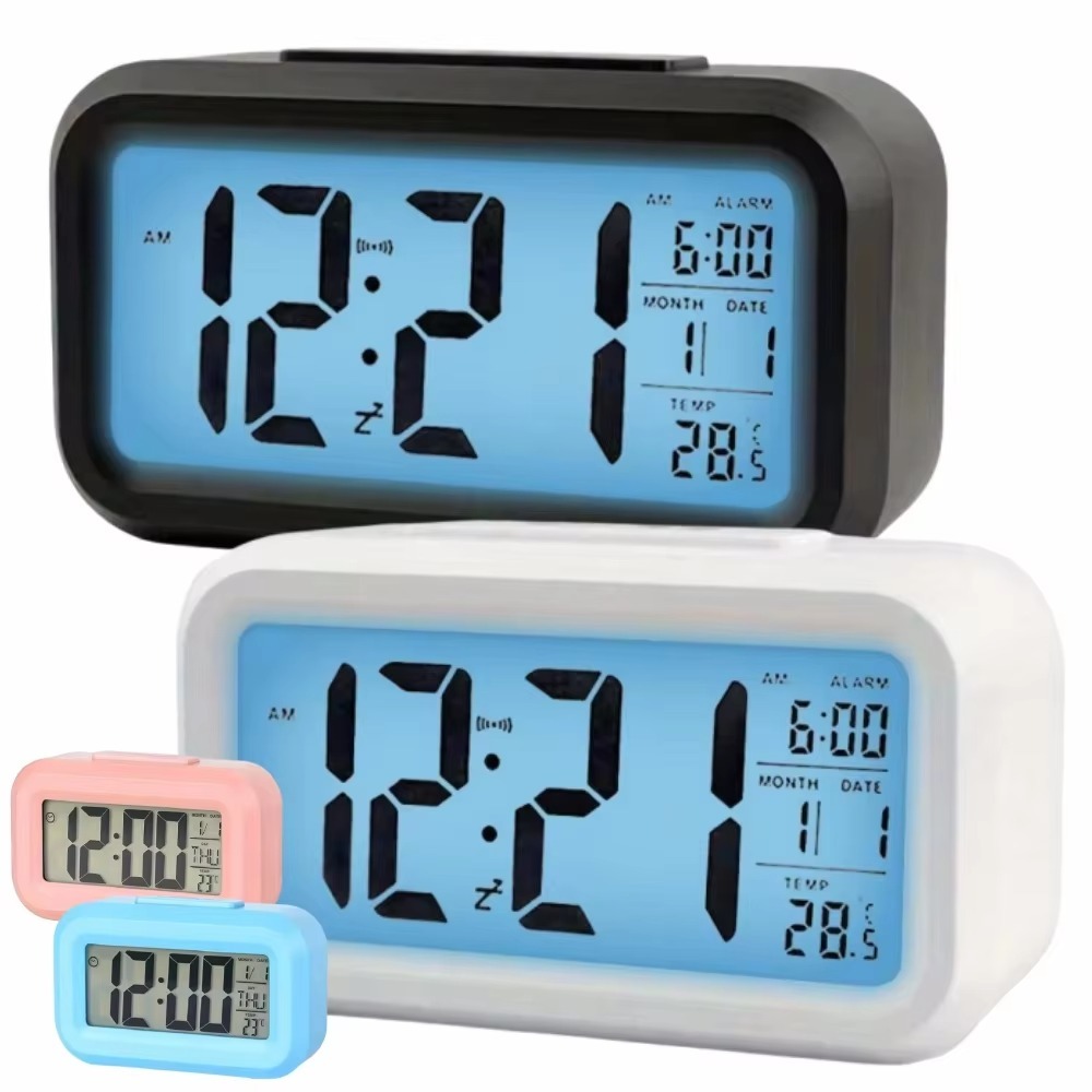 Vintage Alarm Clock - شاشة الكريستال السائل المنبه الرقمي مصباح
