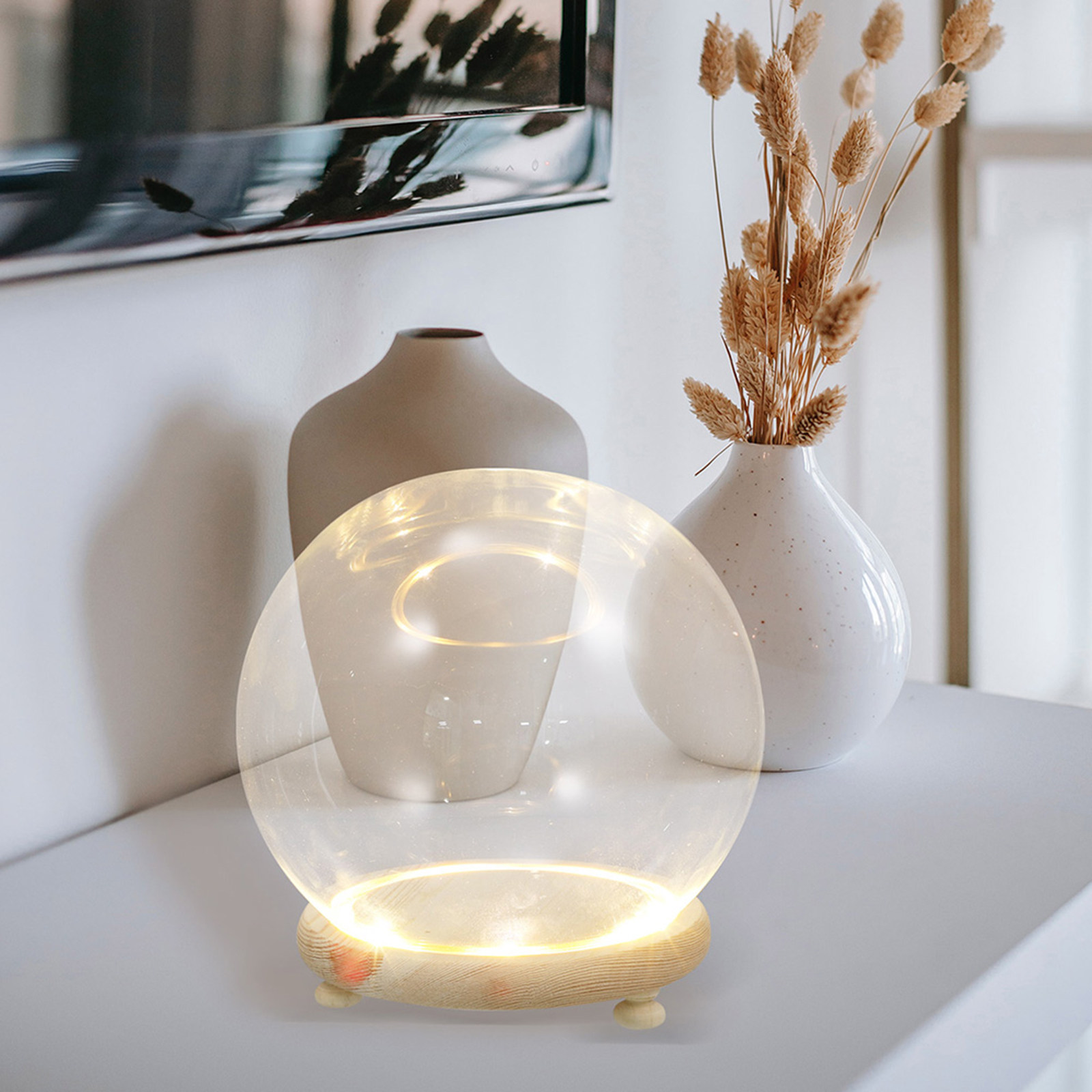 Home Decor Shop - غطاء عرض زجاجي شفاف على شكل