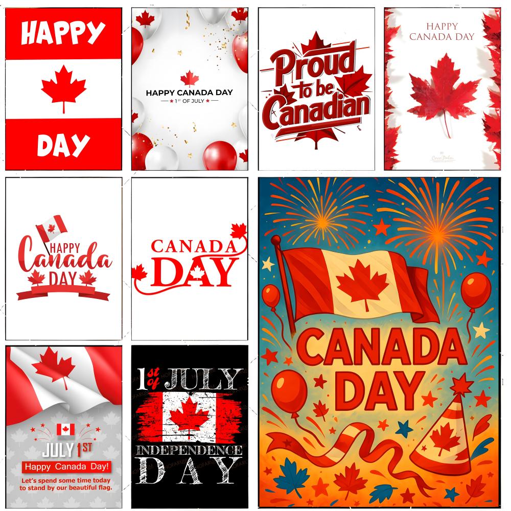 Home Decor Canada - ملصق عيد كندا الاحتفالي في كندا،