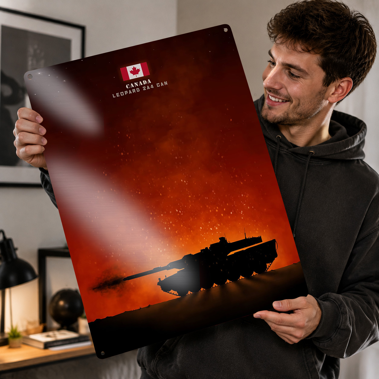 Home Decor Canada - لوحة معدنية مطبوعة ثلاثية الأبعاد بتصميم
