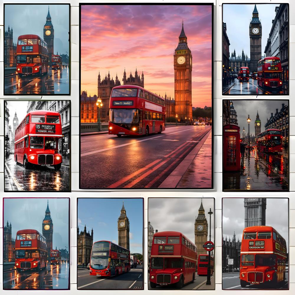 Home Decor London - ملصق حائط لندن ريد باس بيج