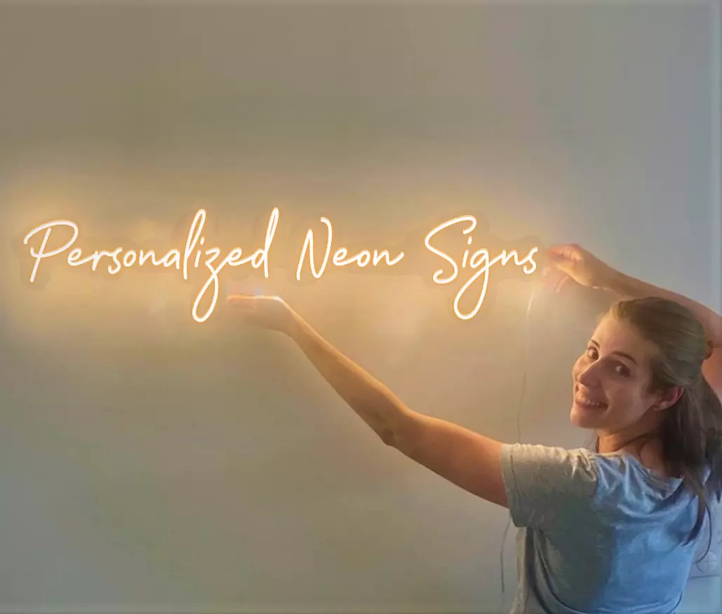 Home Decor Logo Design - علامة ضوء نيون LED مخصصة لتزيين