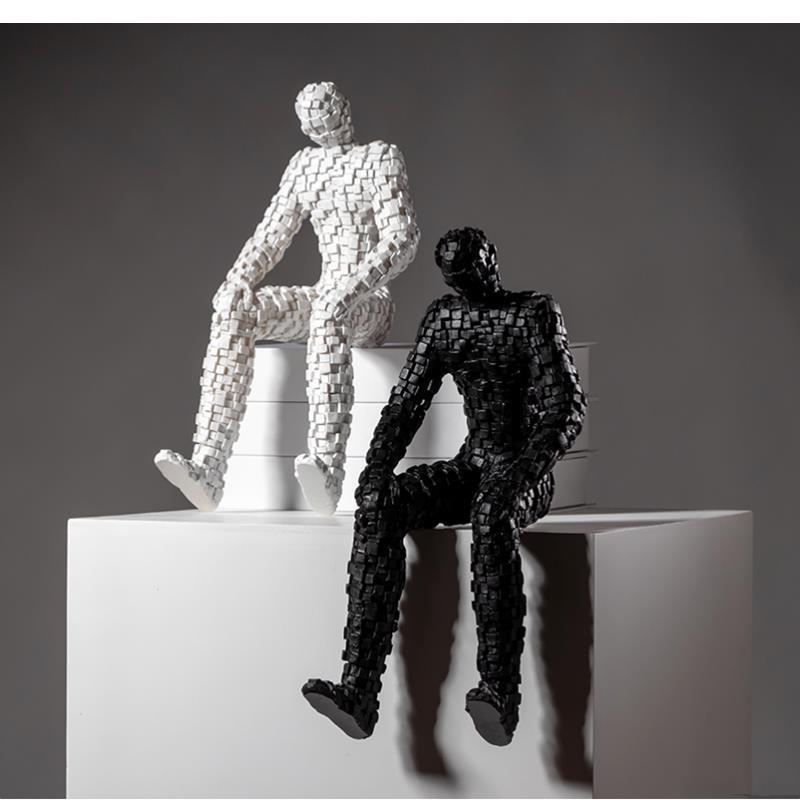 Abstract Sculpture Resin - تماثيل فسيفسائية، منحوتات فنية تجريدية، زخارف