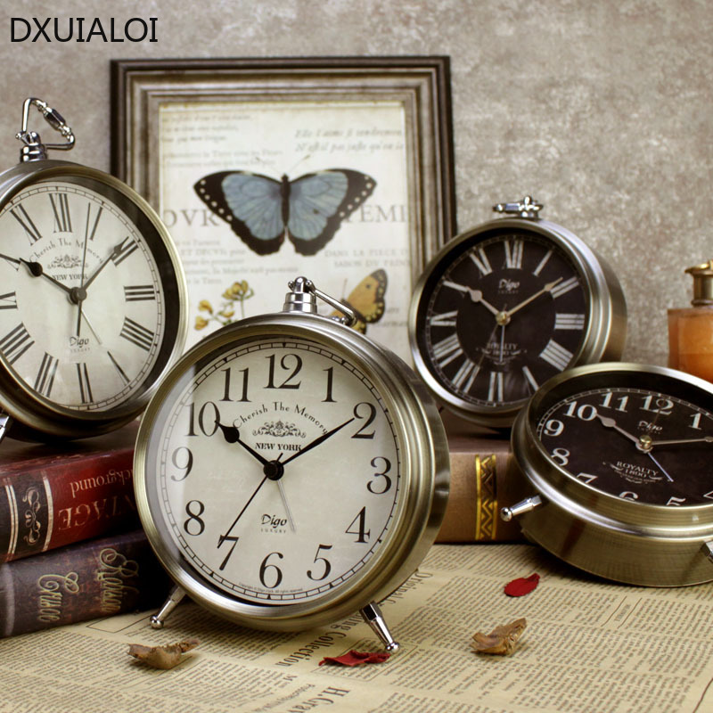 DXUIALOI ريترو بسيط طالب عنبر  - مراجعة Vintage Alarm Clock وسعره