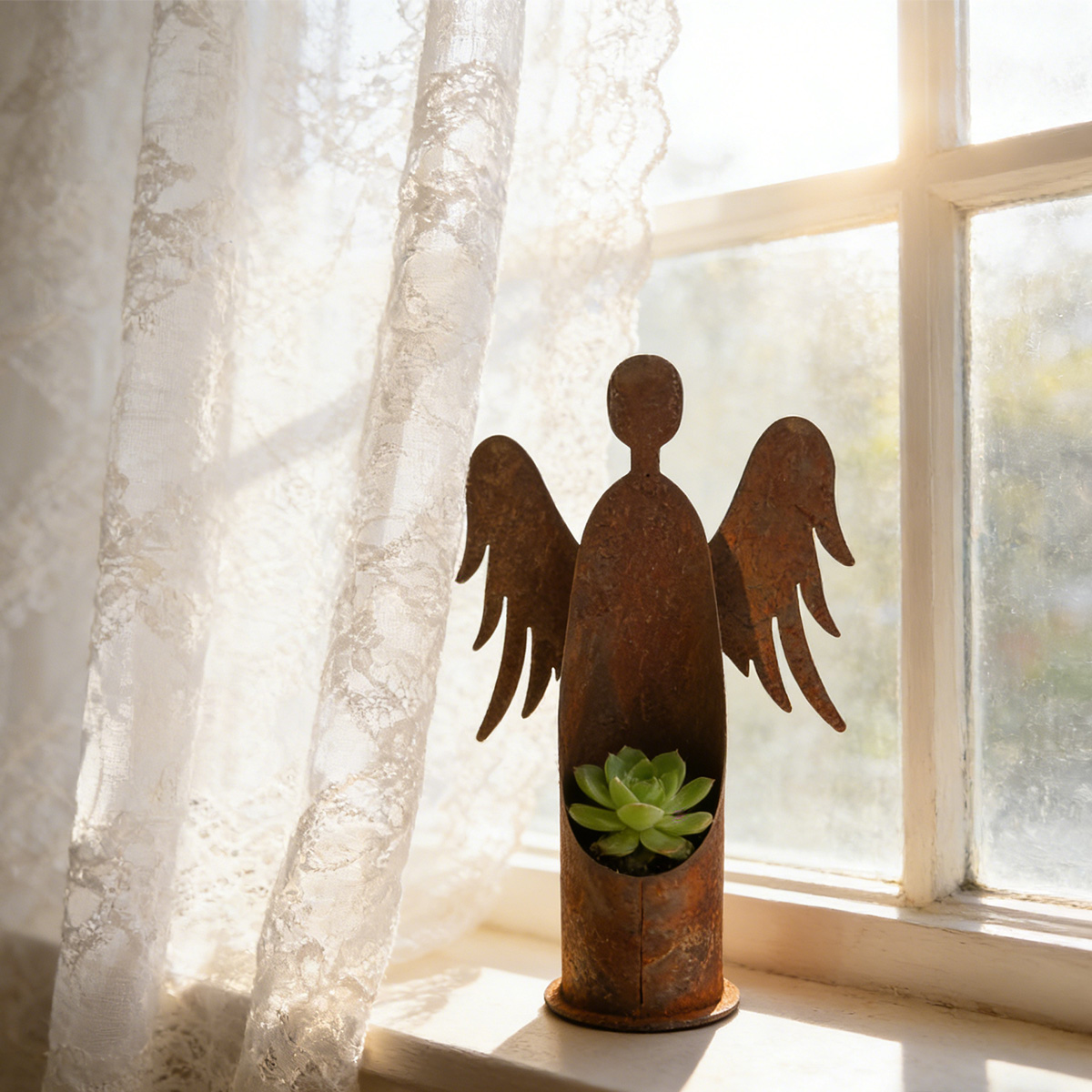 تمثال حديقة معدني عتيق الطراز  - مراجعة Home Decor Quirky وسعره