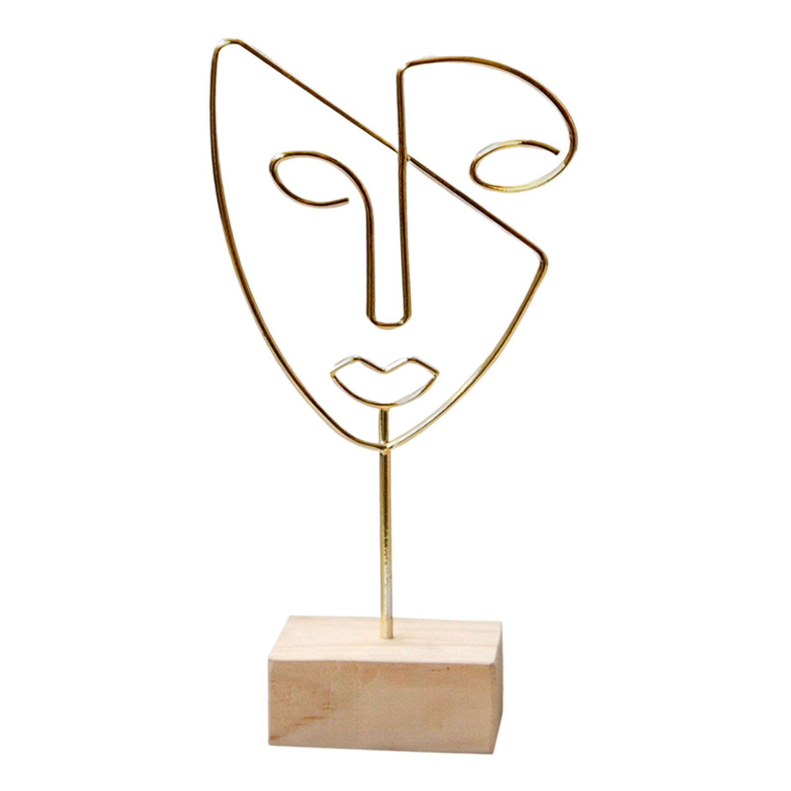 تمثال وجه تجريدي مزخرف، قطعة ف - مراجعة Abstract Sculpture Resin وسعره