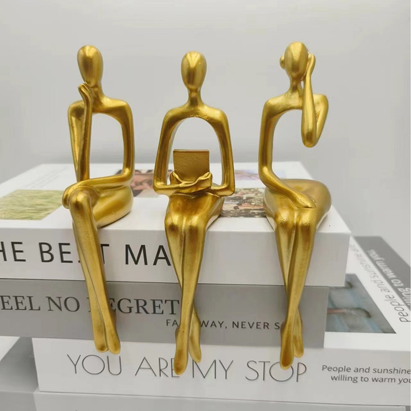 المفكر تمثال مجردة الشكل النحت - مراجعة Abstract Sculpture Resin وسعره