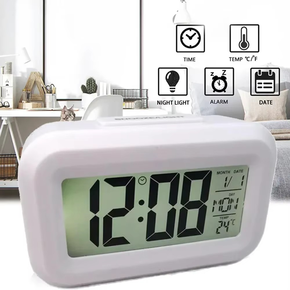 شاشة الكريستال السائل المنبه ا - مراجعة Vintage Alarm Clock وسعره