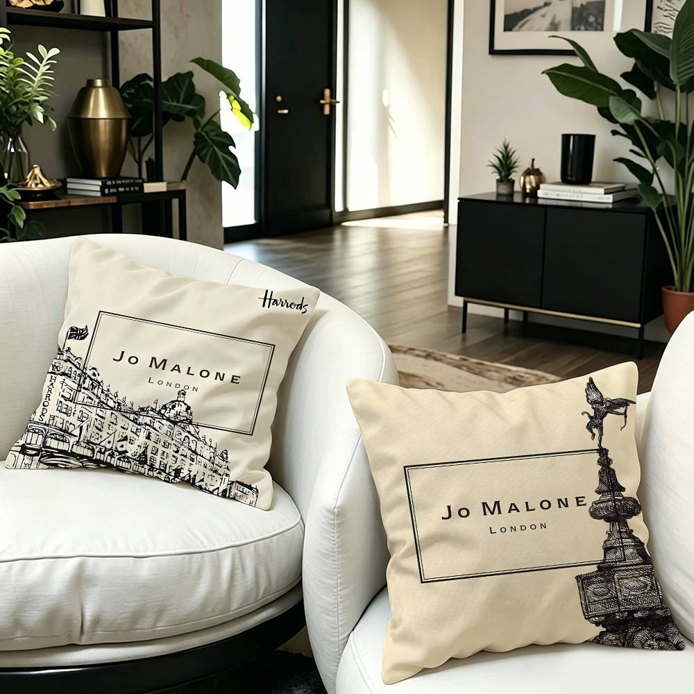 غطاء وسادة بتصميم شعار J-Jo M- - مراجعة Home Decor Logo Design وسعره