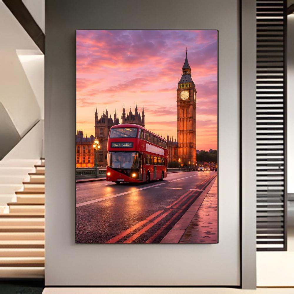 ملصق جداري لمشهد سياحي في لندن - مراجعة Home Decor London وسعره