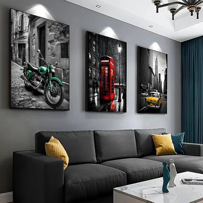 لوحة فنية حديثة بالأبيض والأسو - مراجعة Home Decor London وسعره