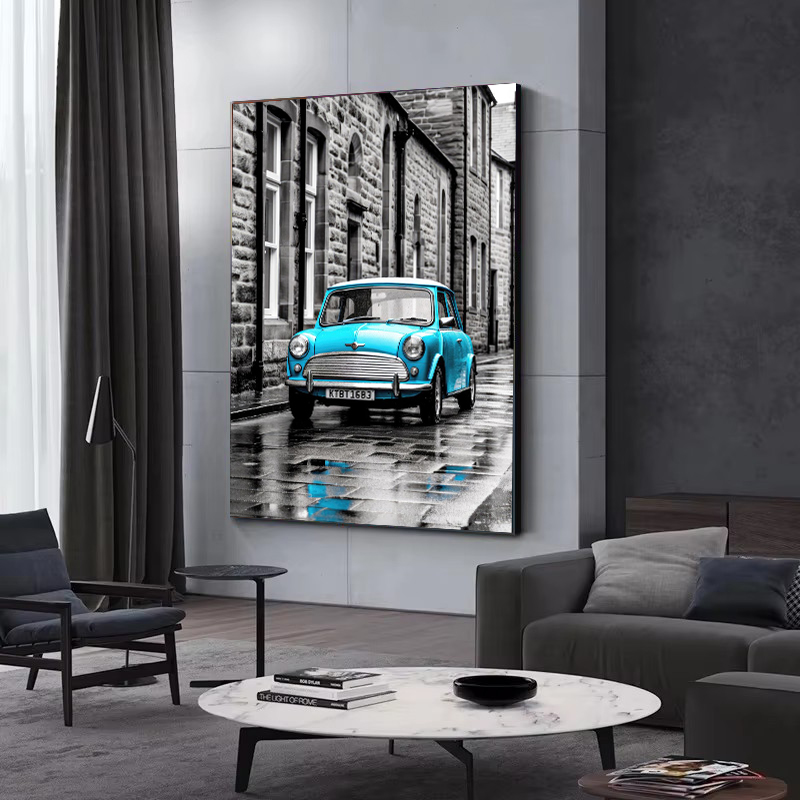 لوحة فنية حديثة بالأبيض والأسو - مراجعة Home Decor London وسعره