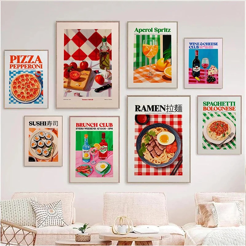 لوحات فنية حديثة لطعام لذيذ وق - مراجعة Home Decor Shop وسعره