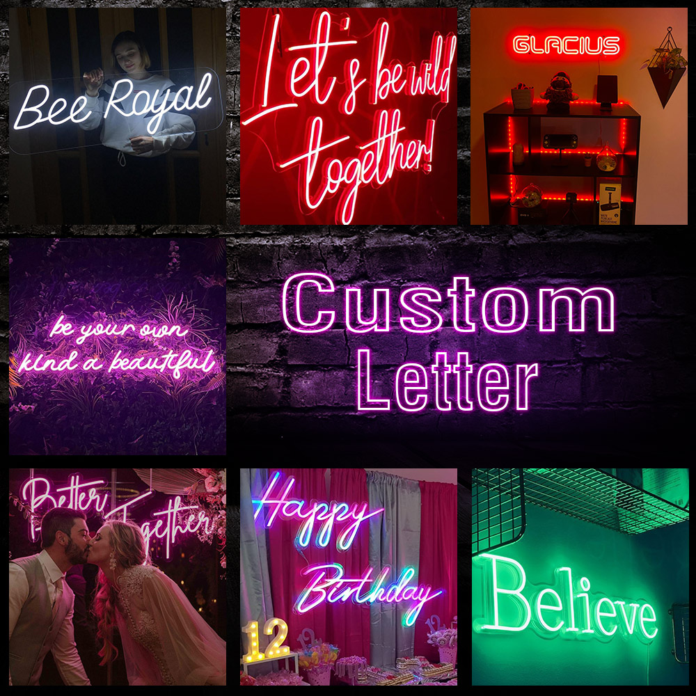 مخصص LED النيون تسجيل اسم شخصي - مراجعة Home Decor Logo Design وسعره