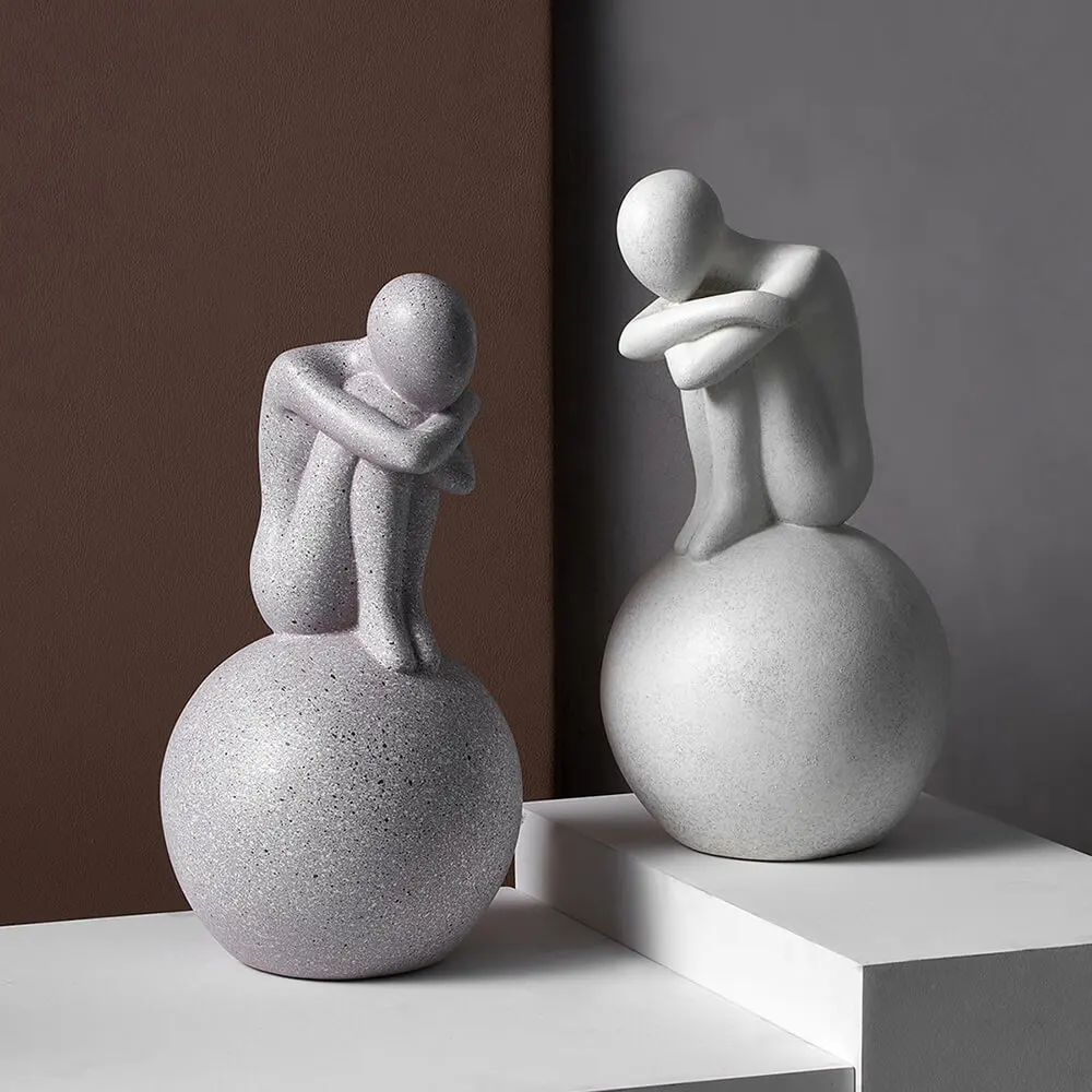 مجردة شخصية الديكور الراتنج ال - مراجعة Abstract Sculpture Resin وسعره