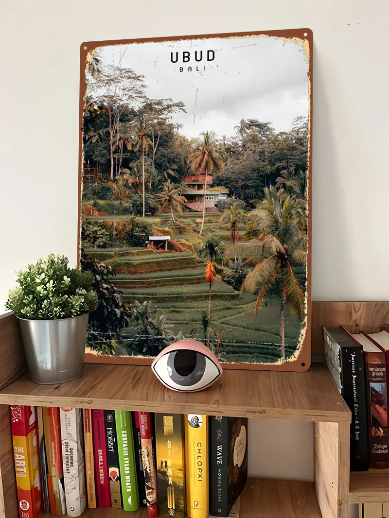 لوحة معدنية بتصميم مدينة أوبود - مراجعة Home Decor Ubud وسعره