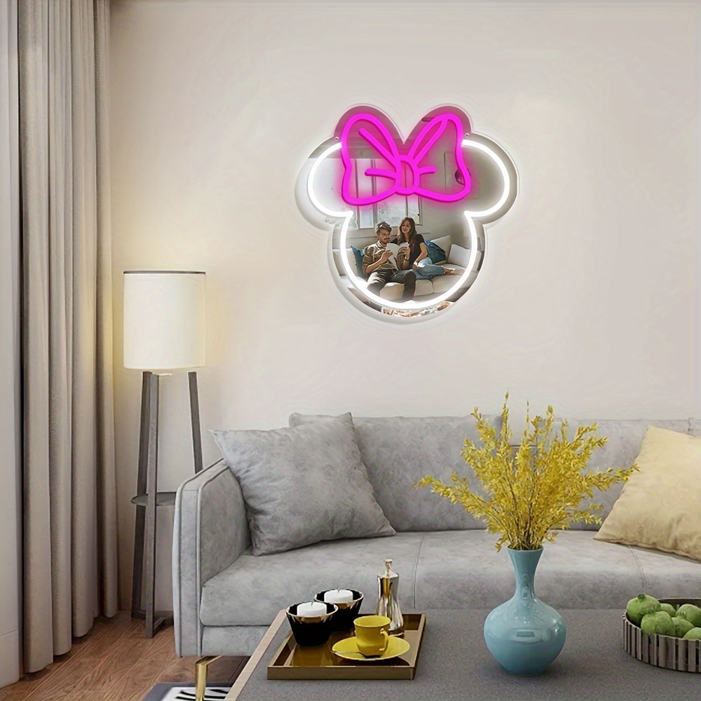 لافتة نيون LED على شكل ميني ما - مراجعة Home Decor Disney وسعره