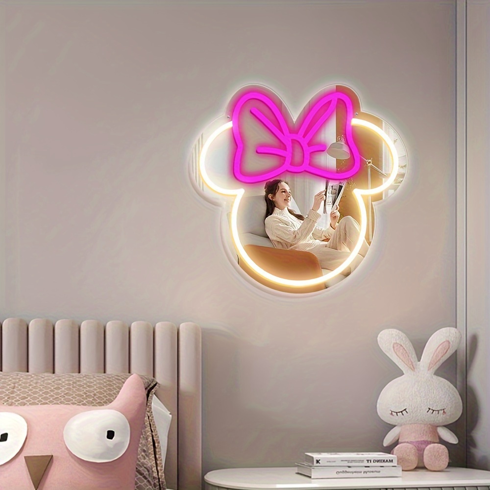 لافتة نيون LED على شكل ميني ما - مراجعة Home Decor Disney وسعره
