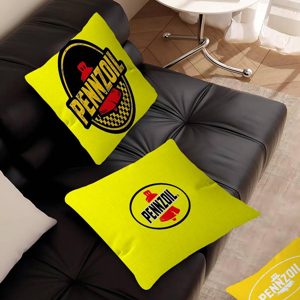 غطاء وسادة بتصميم شعار PENNZOI - مراجعة Home Decor Logo Design وسعره