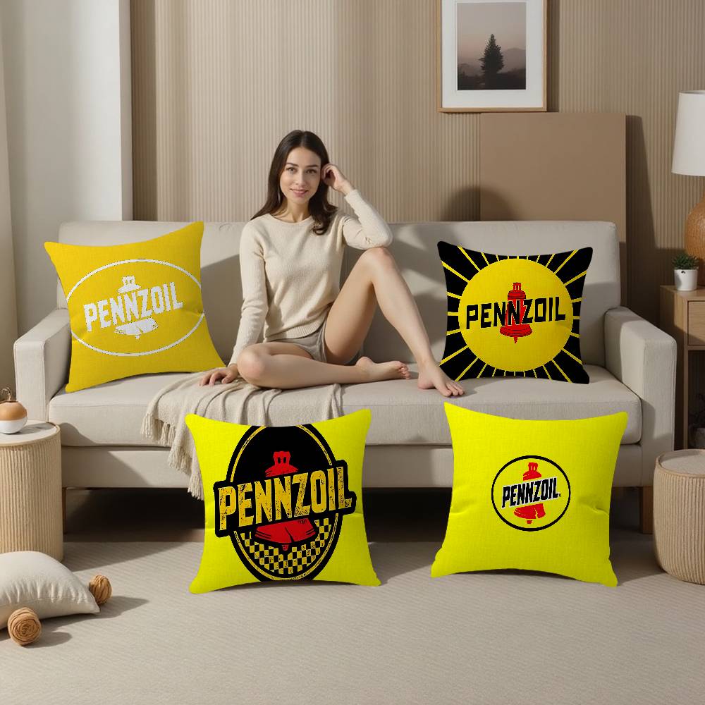 غطاء وسادة بتصميم شعار PENNZOI - مراجعة Home Decor Logo Design وسعره