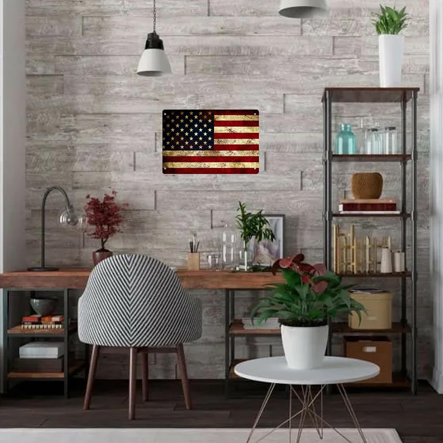 لوحة جدارية معدنية عتيقة بتصمي - مراجعة Home Decor Shop وسعره