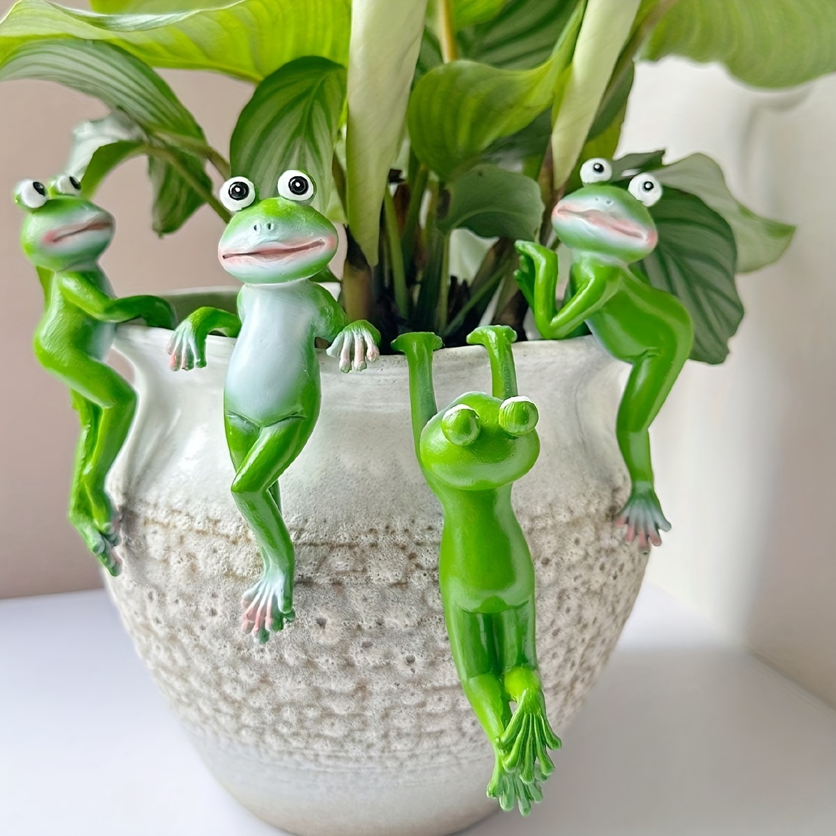 1 قطعة تمثال الضفدع الكرتون ،  - مراجعة Home Decor Quirky وسعره