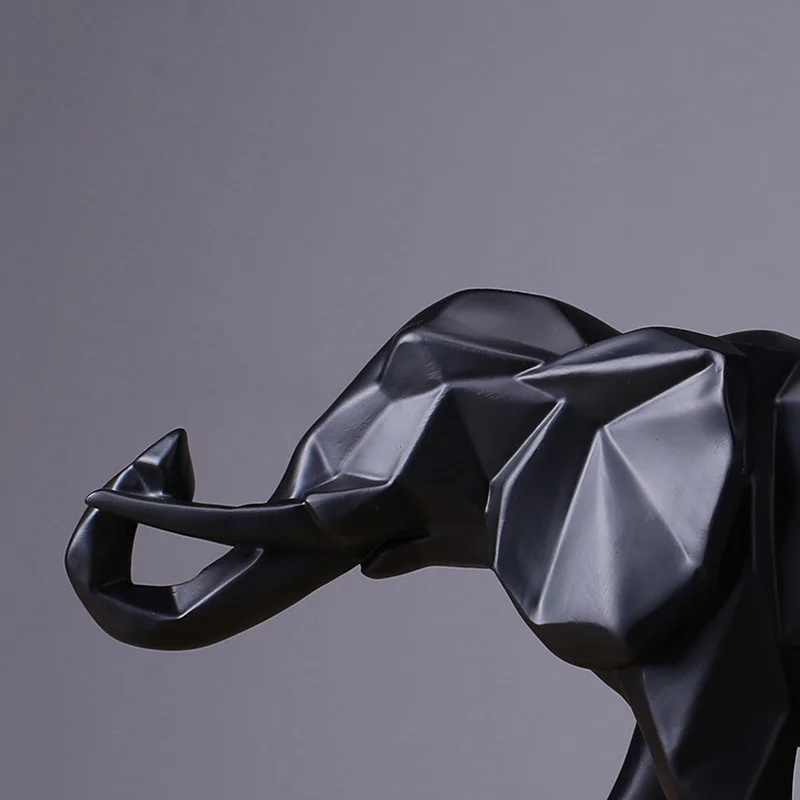 تمثال الفيل الأسود من الراتنج  - مراجعة Abstract Sculpture Resin وسعره