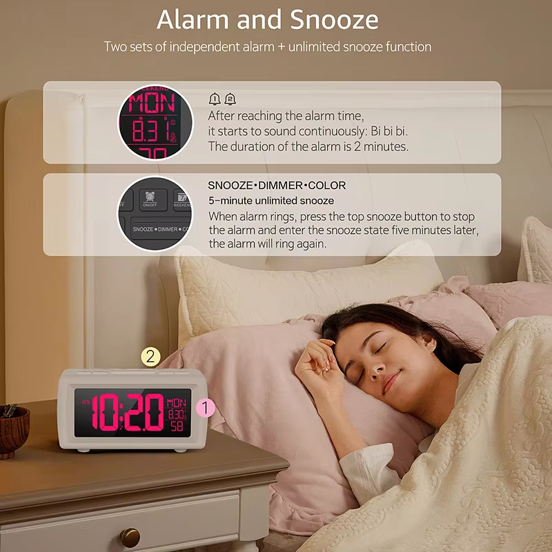 ساعة منبه رقمية بتصميم عتيق مع - مراجعة Vintage Alarm Clock وسعره