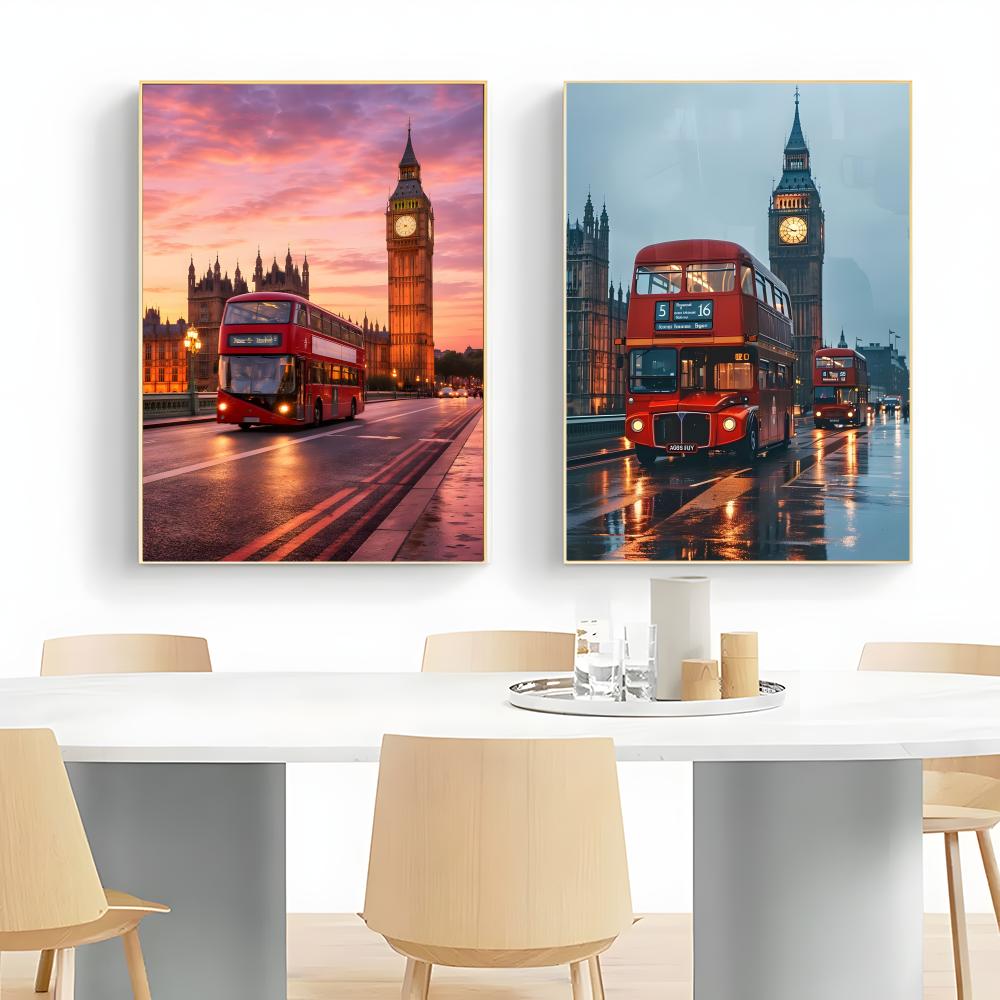 ملصق حائط لندن ريد باس بيج بن، - مراجعة Home Decor London وسعره