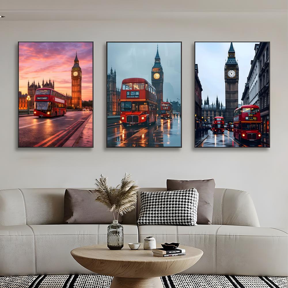 ملصق حائط لندن ريد باس بيج بن، - مراجعة Home Decor London وسعره