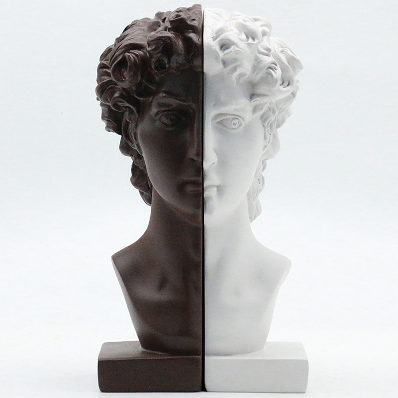 تمثال رأس ديفيد الإبداعي المصن - مراجعة Abstract Sculpture Resin وسعره