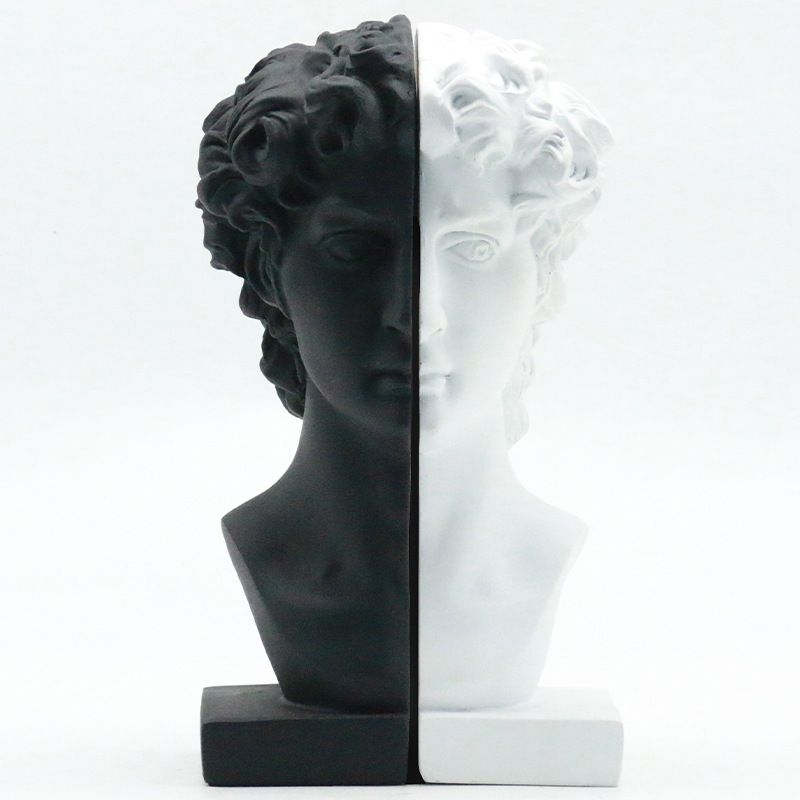 تمثال رأس ديفيد الإبداعي المصن - مراجعة Abstract Sculpture Resin وسعره