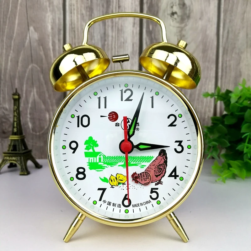معدن ساعة منبه آلية عقارب السا - مراجعة Vintage Alarm Clock وسعره