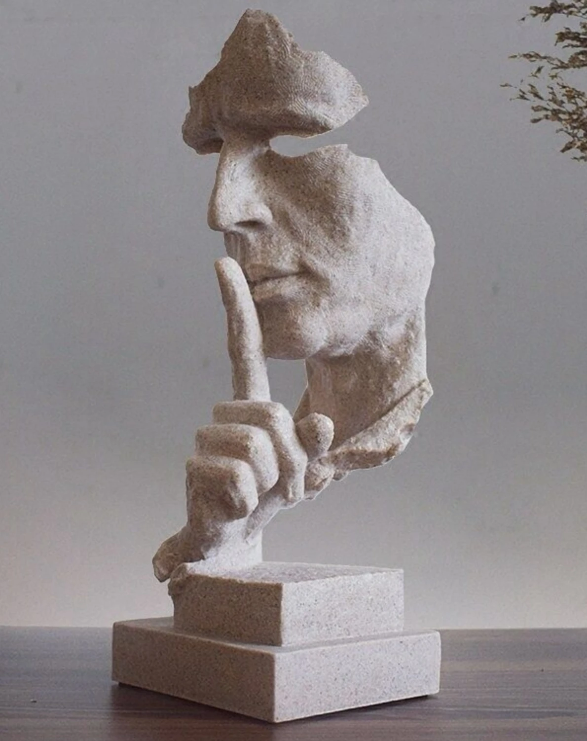 الصمت هو تمثال ذهبي مجردة الحر - مراجعة Abstract Sculpture Resin وسعره